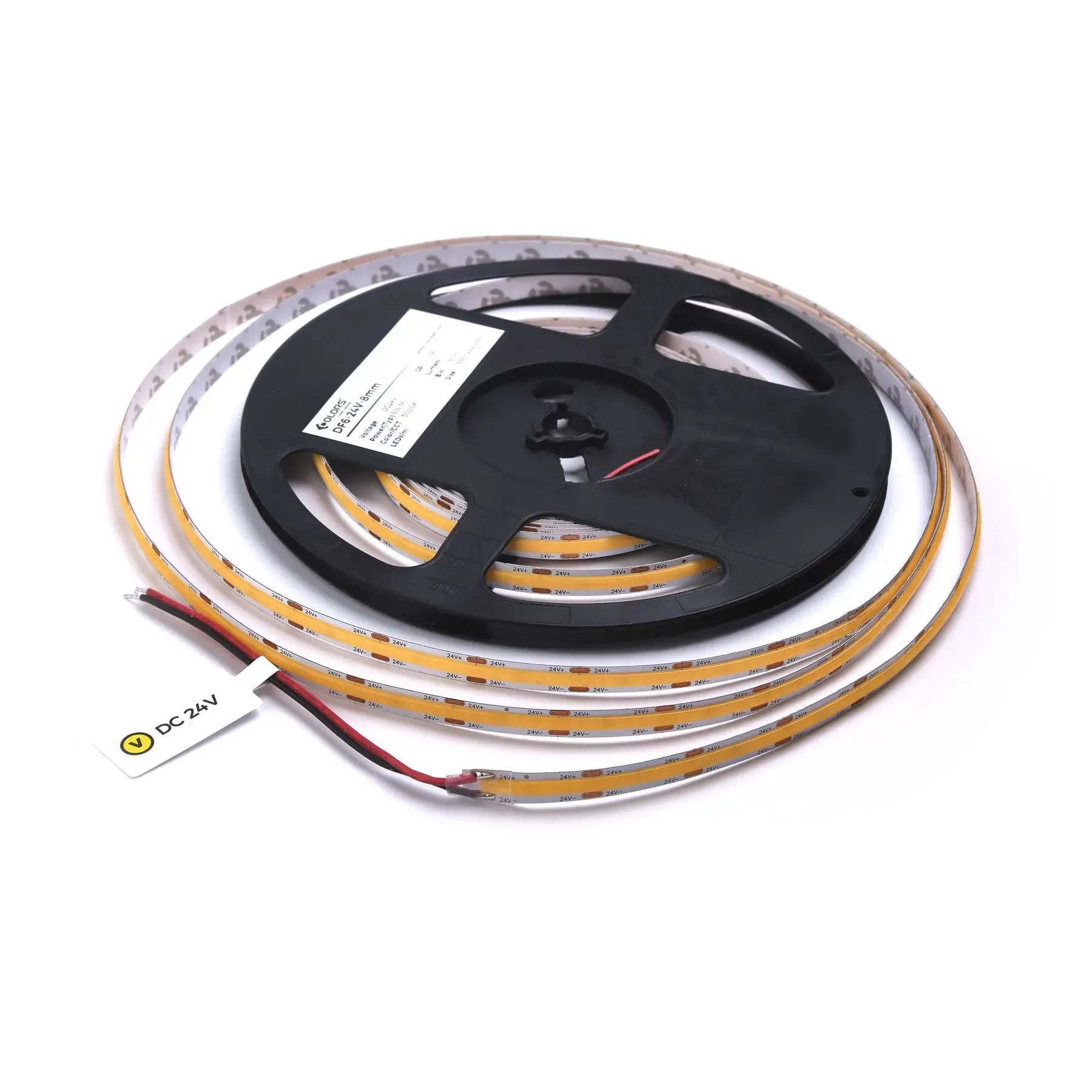 Taśma LED COB-24V-IP20 5W 400Lm ciepła biel 3000K 5m
