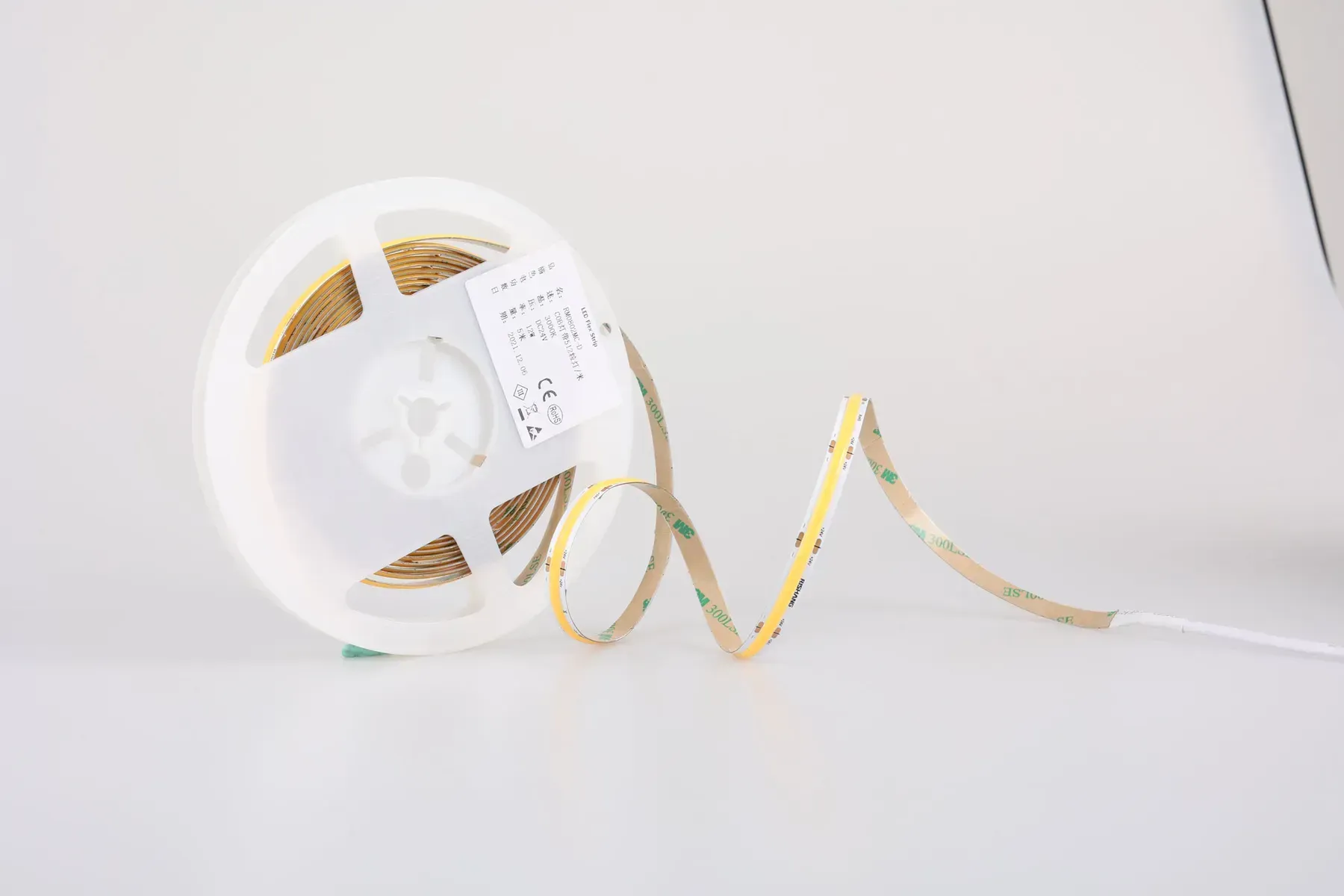 Taśma LED COB-24V-IP20 6W 445Lm neutralna biała 4000K 5m